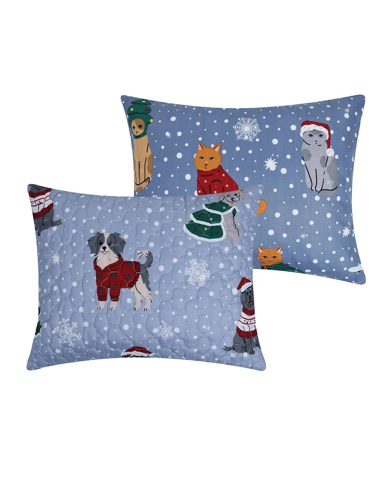 Greenland Home Fashions Winter Whiskers Holiday 2-Pc. Quilt Set, Twin
