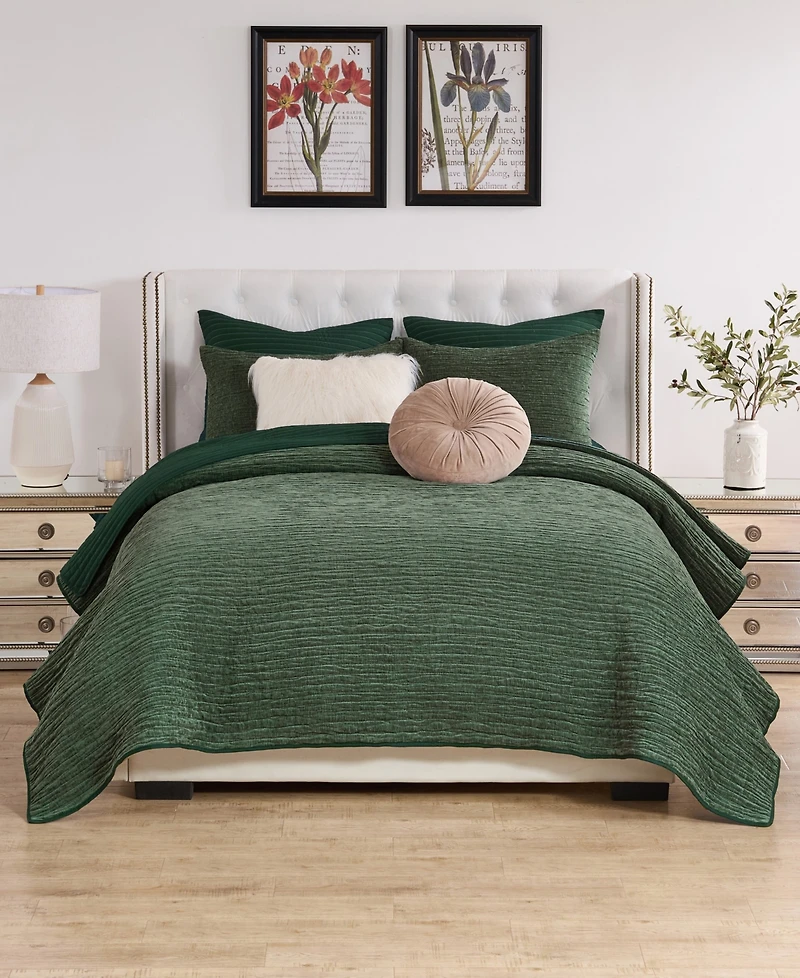 Greenland Home Fashions Velvet Crush Textured 2-Pc. Quilt Set, Twin