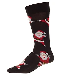MeMoi Men's All Over Santa Crew Socks