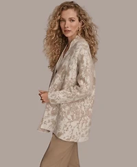 Donna Karan New York Women's Oversized Long Sleeve Cardigan