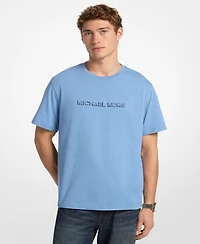 Michael Kors Men's Short Sleeve Embossed Shadow Logo T-Shirt
