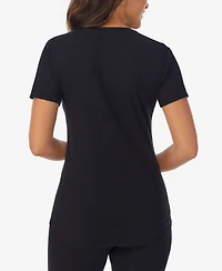Cuddl Duds Women's Crewneck Short Sleeve T-Shirt