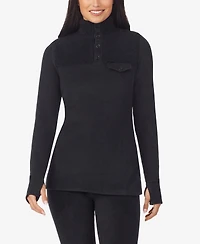 Cuddl Duds Petite Fleecewear Pull-On Top