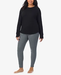 Cuddl Duds Plus Cozy Stretch Thermal Crew Neck Top