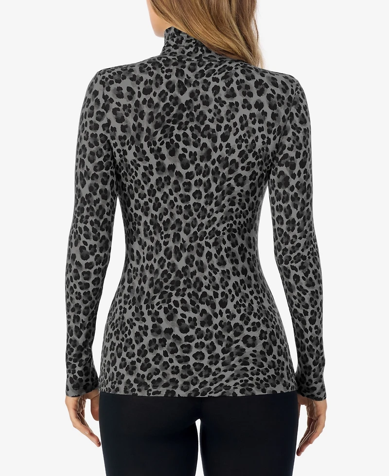 Cuddl Duds Petite Turtleneck Long Sleeve Top