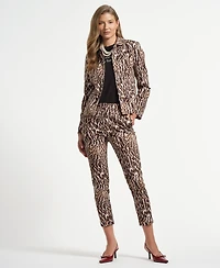 Isaac Mizrahi Women's Single Breasted Sateen Jacket