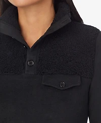 Cuddl Duds Petite Fleecewear Pull-On Top