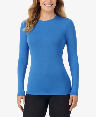 Cuddl Duds Petite Long Sleeve Crewneck Top