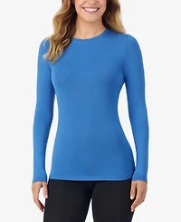 Cuddl Duds Petite Long Sleeve Crewneck Top