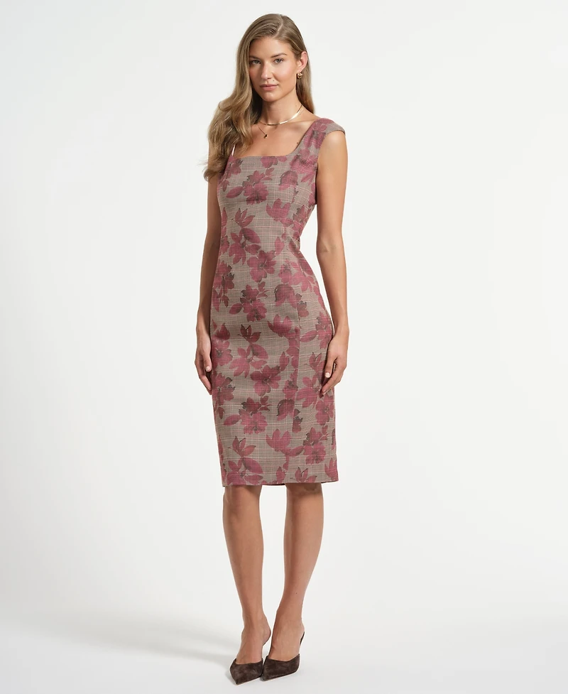 Isaac Mizrahi Women's Plaid Sheath Dress