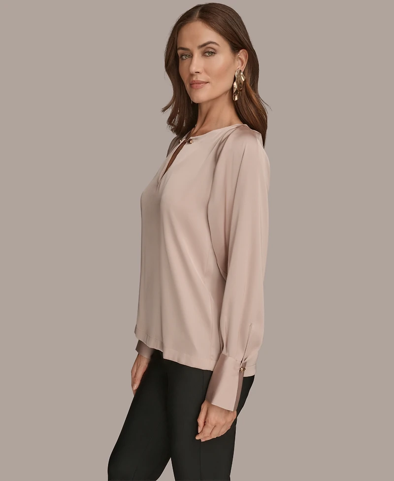 Donna Karan New York Women's Round Neck Top