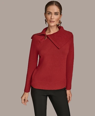 Donna Karan New York Women's Asymmetric Sweater