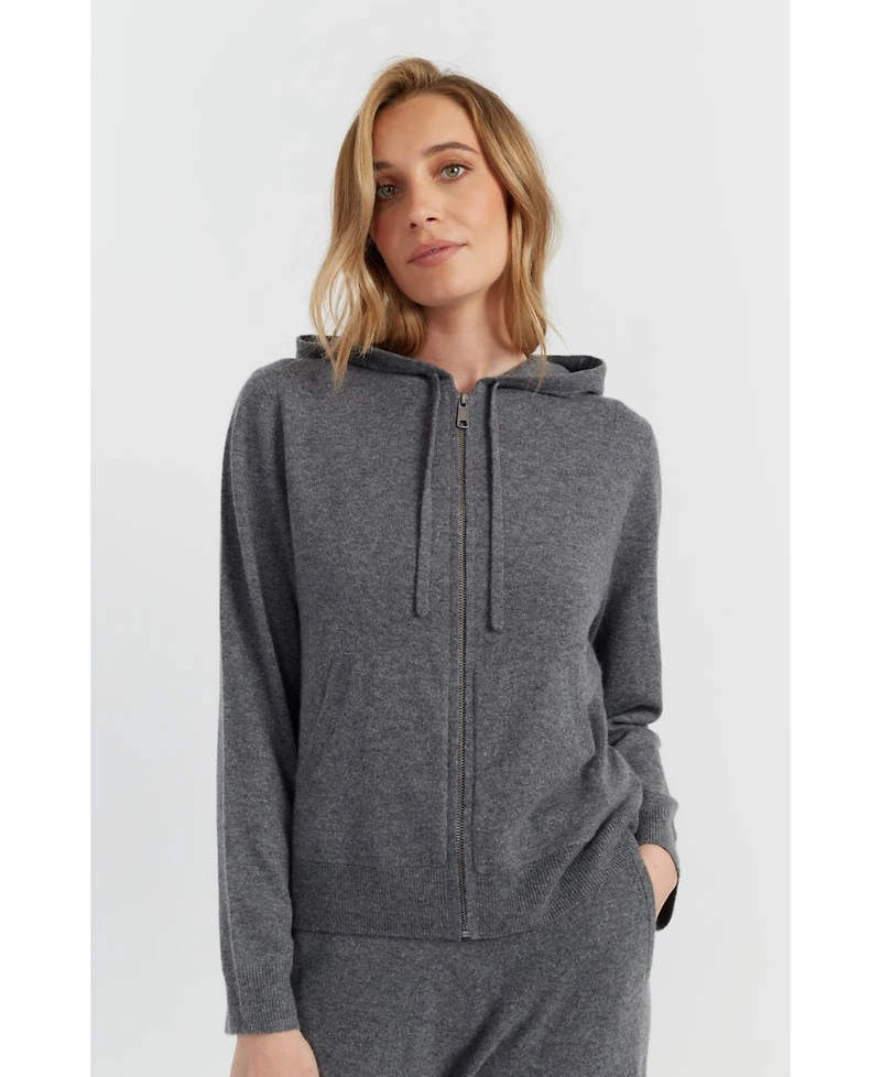 Chinti & Parker Women's Pure Cashmere Zip Hoodie