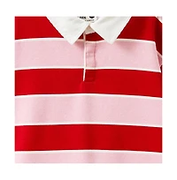 Cotton On Little Girls Little/Big Rugby Polo L/S Top
