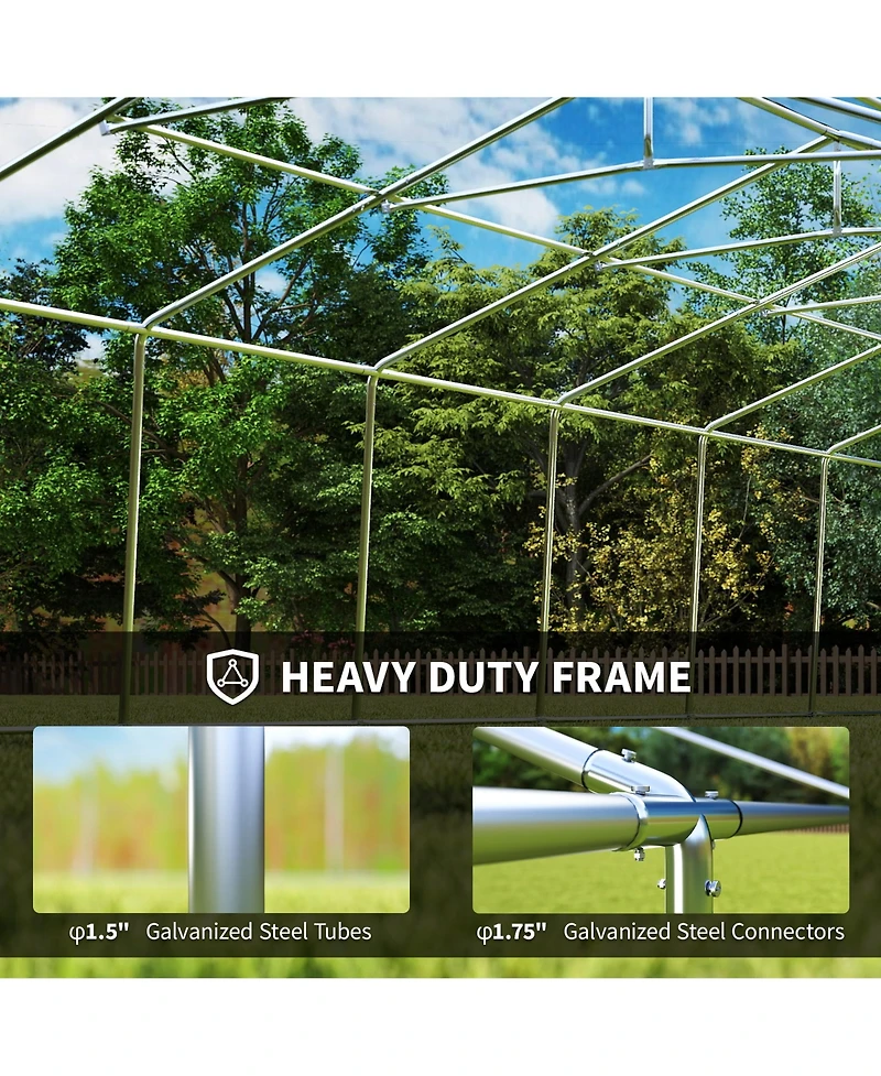 Outsunny 16' x 32' Heavy-duty Large Wedding Tent with Sidewalls