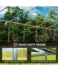Outsunny 16' x 32' Heavy-duty Large Wedding Tent with Sidewalls