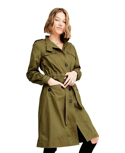Belle & Bloom Carlisle Button Front Trench Coat