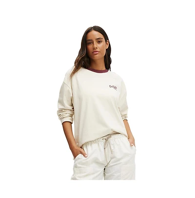 Cotton On Women's Active Long Sleeve Graphic Crew