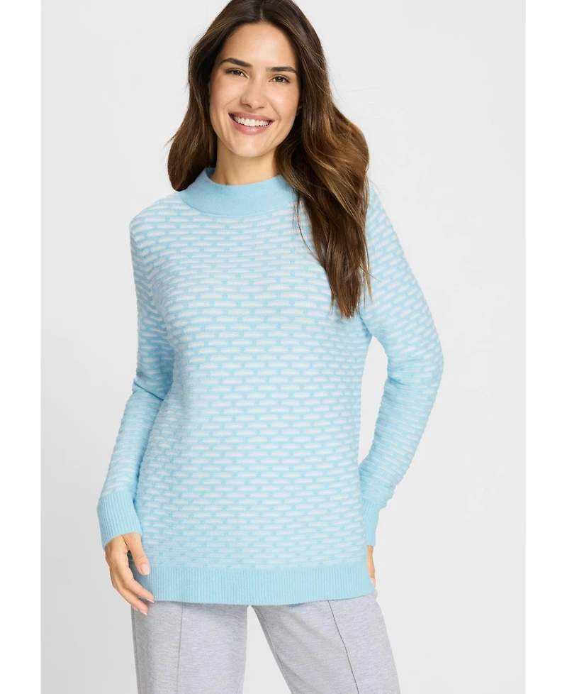 Olsen Women's Stitch Interest Sweater