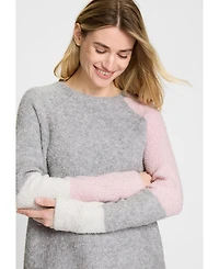 Olsen Women's Colour Block Boucle Sweater