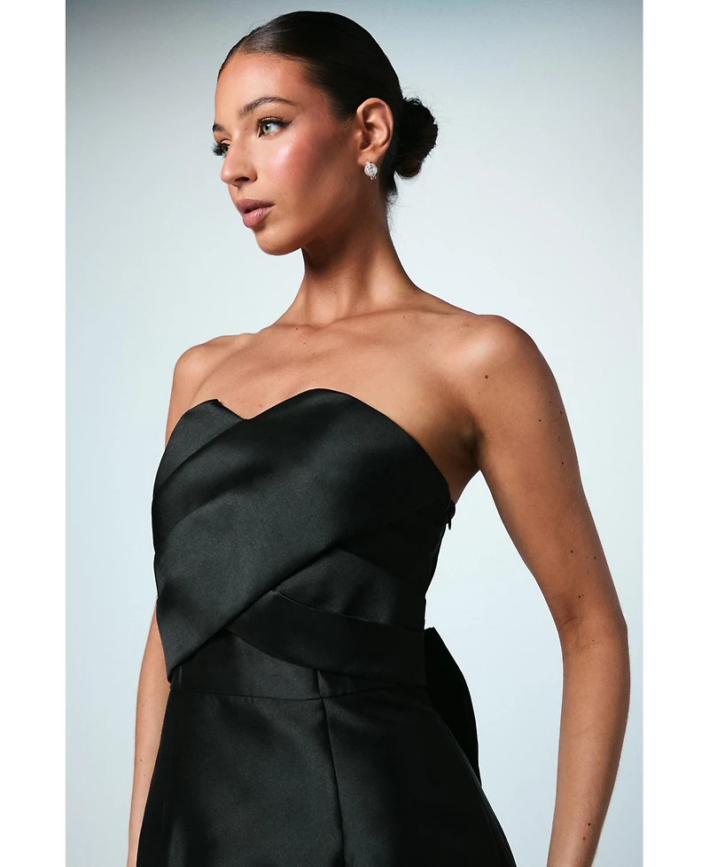 Coast Women's Bandeau Twill Bow Back Bridesmaids Dress