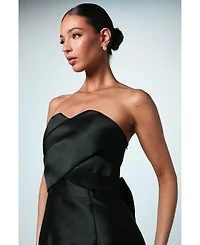 Coast Women's Bandeau Twill Bow Back Bridesmaids Dress