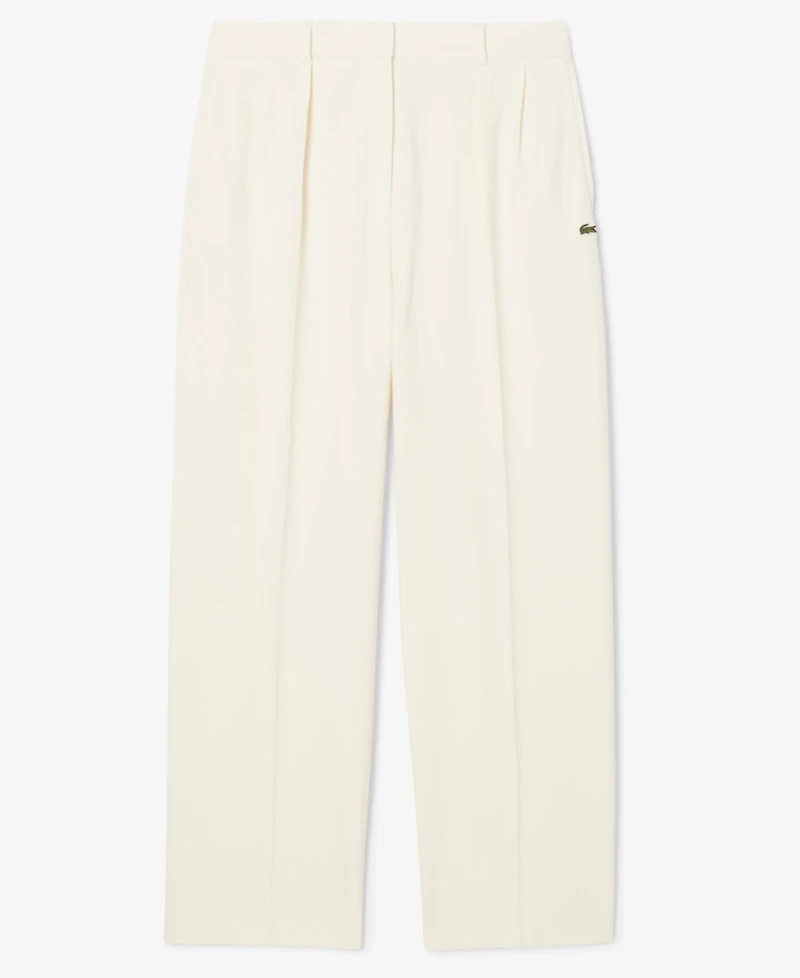 Lacoste Usa Women's Oversized Wide Leg Trousers