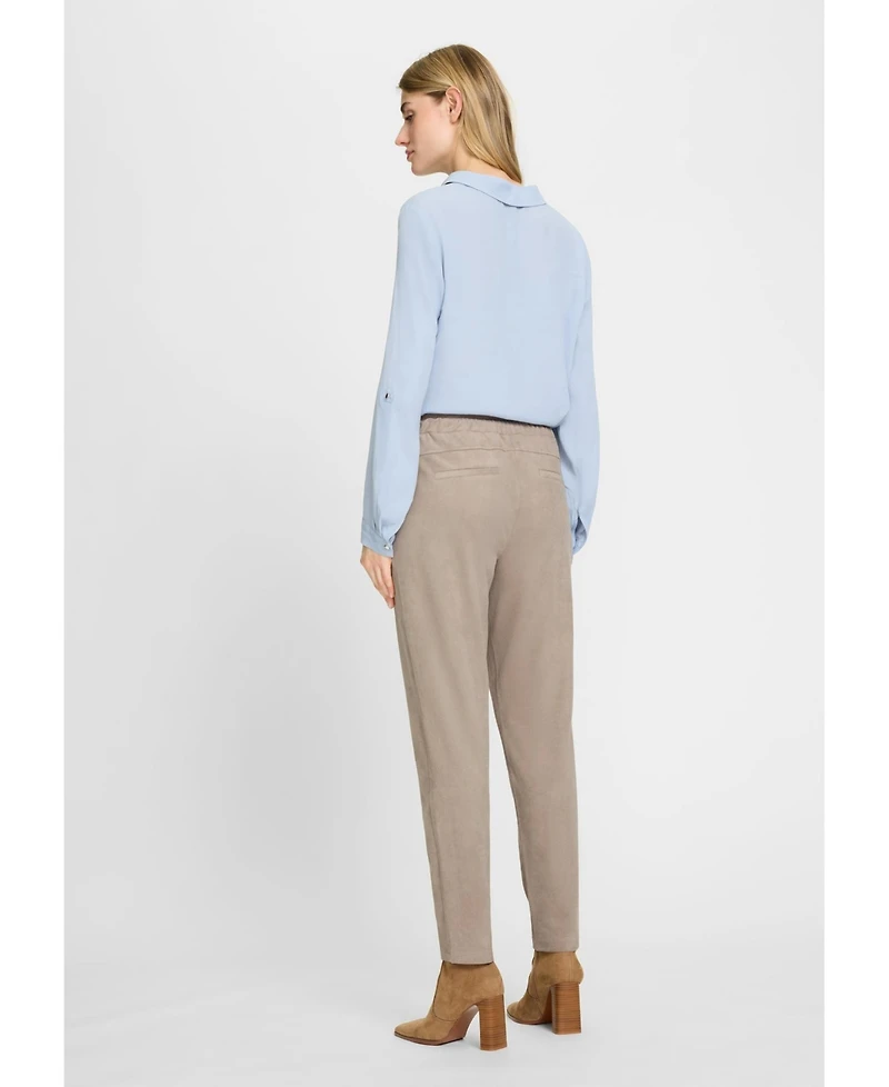 Olsen Women's Lisa Fit Faux Suede Pant