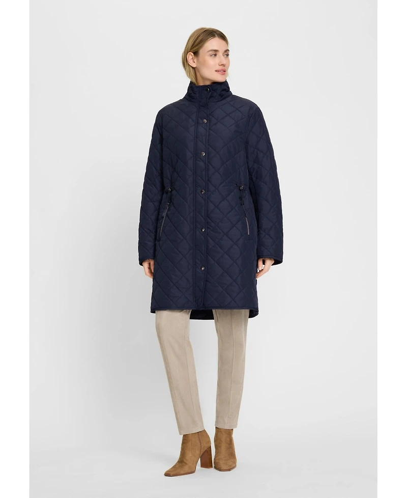Olsen Women's Longline Quilted Coat