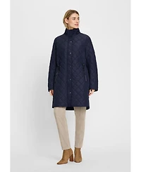 Olsen Women's Longline Quilted Coat