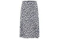 Olsen Women's Pull-On Leopard Pleated Skirt