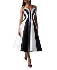Coast Women's Midi Contrast Panel Dress