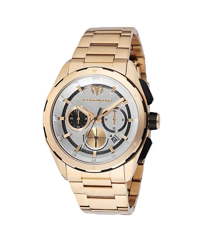 Technomarine Men's Tm-318093 Ocean Quartz Silver Dial Watch
