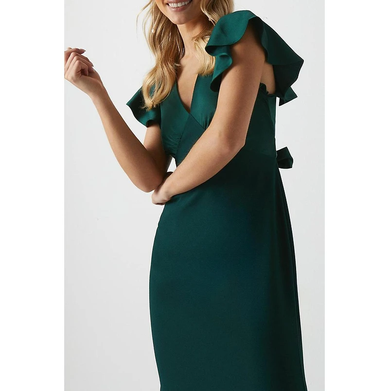 Coast Women's Petite V-Neck Maxi Bridesmaid Dress