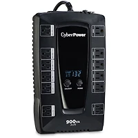 CyberPower Intelligent Lcd AVRG900LCD 12 Outlet 900VA 480W Surge Protection and Battery Backup Ups System