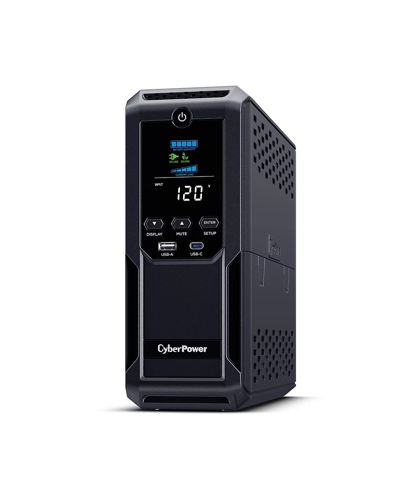 CyberPower BRG1500AVRLCD2 1500VA/900W Intelligent LCD Mini-Tower Ups with Remote Management, Nema 5-15P