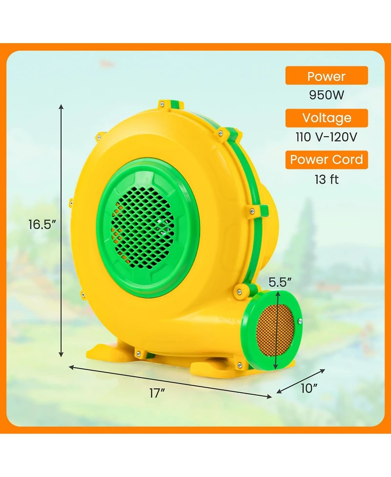 Akiudex Electric Air Blower for Bounce Houses with Handle and Ground Stakes
