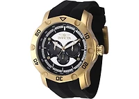 Invicta Men's 45741 Pro Diver Quartz Chronograph Black, White Dial Watch