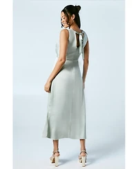 Oasis Women's Satin Bridesmaids Midi Dress