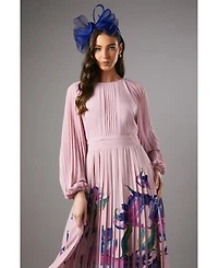 Coast Women's Placement Print Pleat Dress