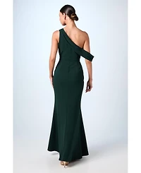 Coast Women's Scuba Crepe Black Tie Dress
