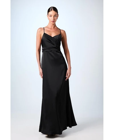 Coast Women's Wrap Waist Satin Cami Bridesmaids Dress