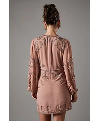Coast Women's Muse Chiffon Embellished Mini Dress