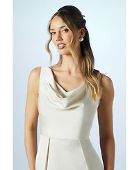 Coast Sleeveless Cowl Neck Bridesmaid Dress