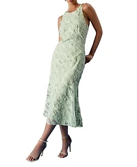 Coast Textured Sleeveless Midi Dress