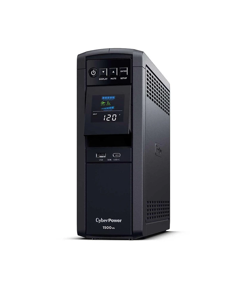CyberPower Pfc Sinewave Computer Battery Backup, 1500VA 1000W Ups, 12 Outlets