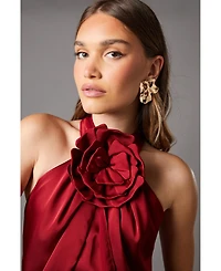 Coast Halter Neck Satin Maxi Dress