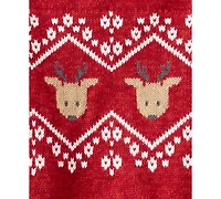 Carter's Baby Boys Fair Isle Long Sleeves Sweater and Pants, 2-Piece Set