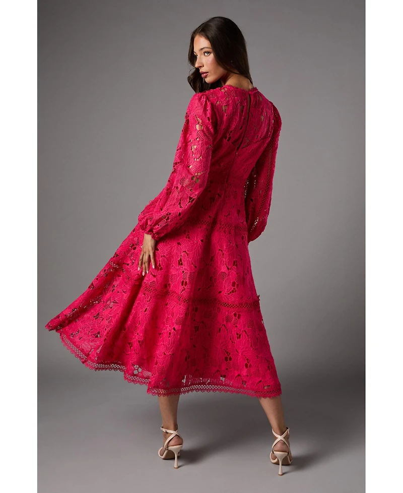 Coast Women's Lace Panelled Long Sleeve Dress