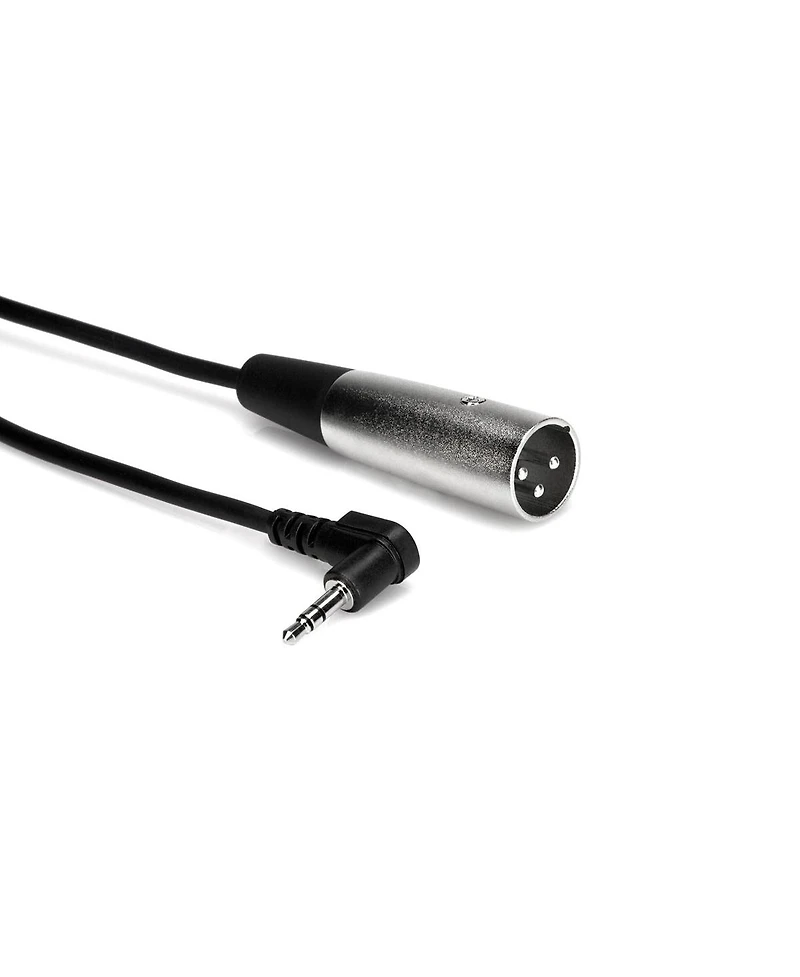 Hosa Technology 10' Right Angle Stereo 3.5mm, 1/8", Mini Male to 3 Pin Xlr male, Xvm-110M